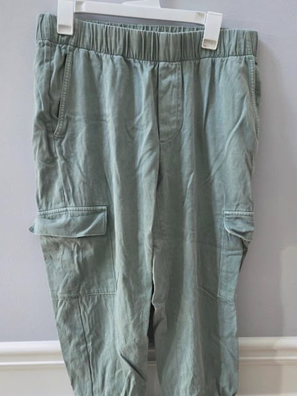 Gap Sage Green Cargo Pants Size L Petite